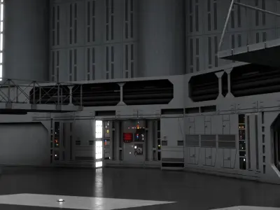 Star Wars Death Star Dockibg Bay 327 3D model