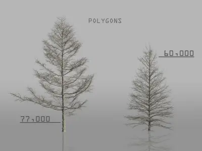 Dead Trees Pack 3D model