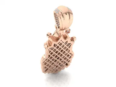 lion Diamond pendant 3D print model