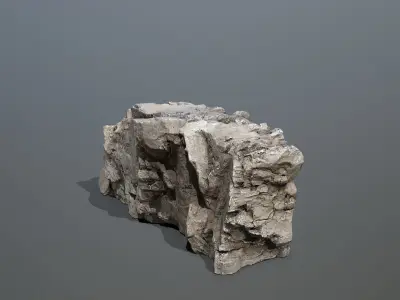 Mountain Low-poly 3D model 5