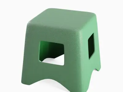 Plastic Stool 04 3D model
