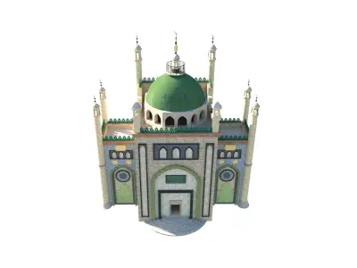 Xinjiang Kargilik Great Mosque Gatehouse Reconstruction 3D model