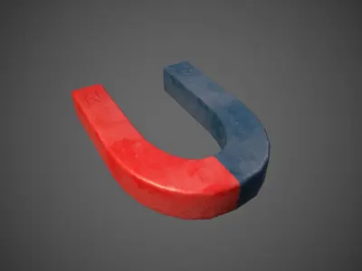 Magnet Low-poly 3D model