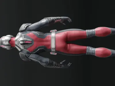 Ant-man RIGGED 3D Character Model Low-poly 3D model