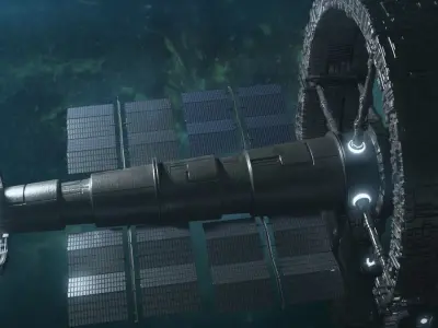 Sci-Fi Space Station 3D model