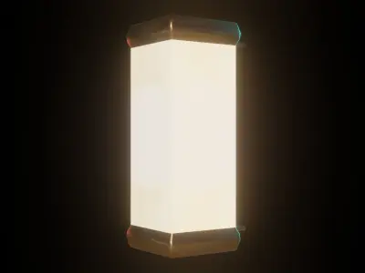Modern Lamp Low-poly 3D model 3