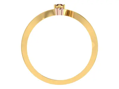 Women Ring  Render 3dm STL OBJ FBX Details 3D print model 10