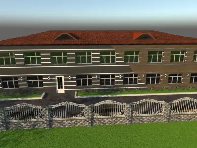 school building 3D model