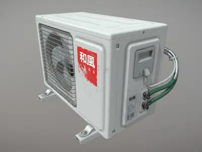 ZEFYR - Air Condition External Unit Low-poly 3D model