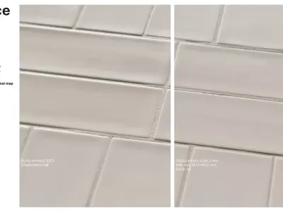 Subway Tile in Corridor Layout Texture