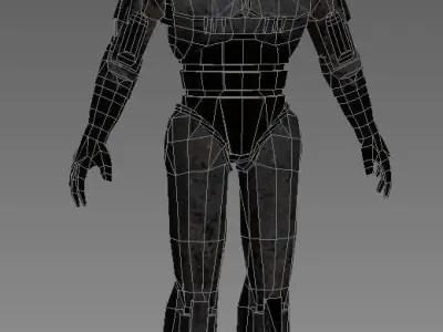 Robocop Low-poly 3D model