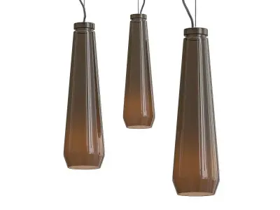 Untitled glass drop pendant light 3D model