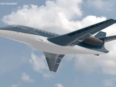  Dassault Falcon 2000 Business Jet Grey No Chassis 