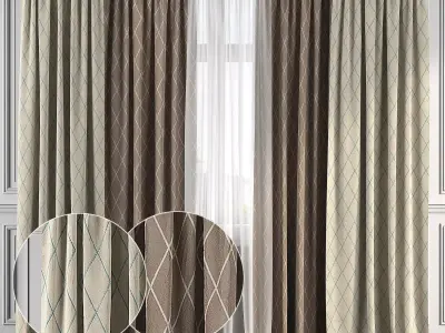Curtain Set 147 3D model