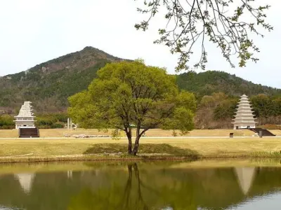 Stone Pagoda at Mireuksa Temple Site 3D model
