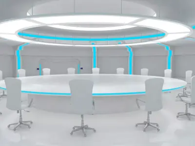 Sci Fi Meeting Room 3D model