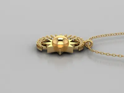 Pendant P073 3D Print Model 3D print model