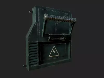 Sci-fi Panel Element Low-poly 3D model order