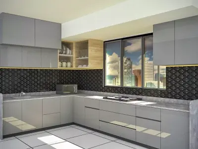  Kitchen Design 3D 3D model