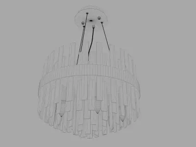 Decorative Crystal Chandelier Lamp TRN45 3D model