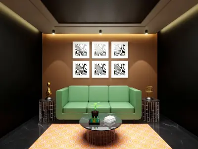 mini home theater for small home Low-poly 3D model