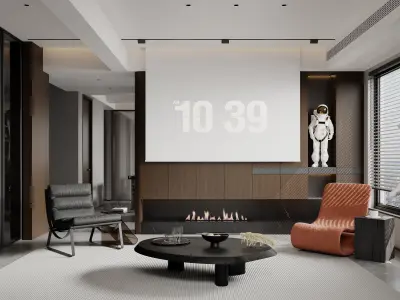 apartment interior scenes      3D model 6