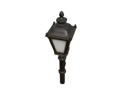 Free Vintage Street Light High Detail Classic Metal Lamp Post Free low-poly 3D model