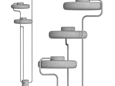 Tratto Floor Lamp 3D model