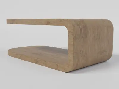 Minimalist Coffee Table Free low-poly 3D model