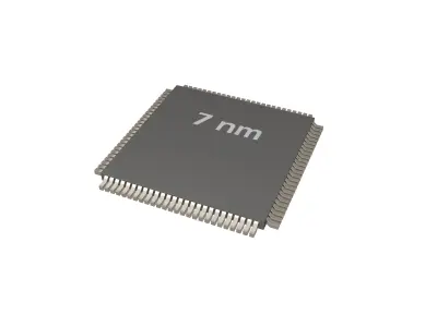 Chip v1 020 Low-poly 3D model