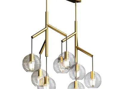 Tech Lighting Sedona Double Chandelier 3D model