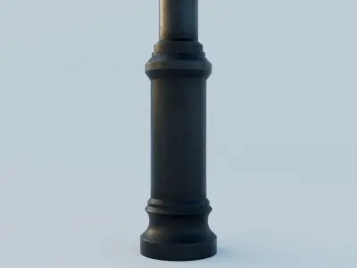 Street Lamp Low Poly PBR 3D Model Low-poly 3D model