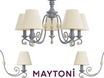 Chandelier Rebecca ARM355-PL-05-GR Maytoni Classic Free 3D model