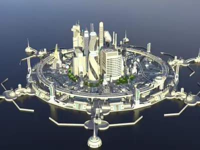  futuristic city 