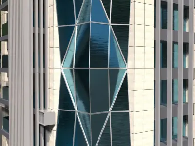 DIAMOND TOWERS TAIWAN TAIPEI  3D model