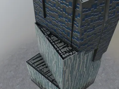 Amsterdam The Rock Low-poly 3D model