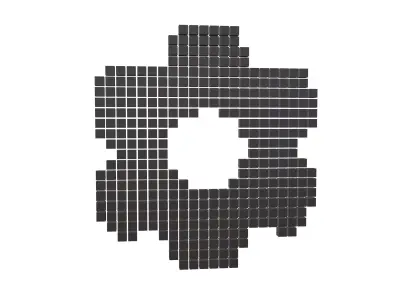 Setting Symbol Cube Style v1 001 Low-poly 3D model