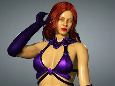 Starfire Low-poly 3D model