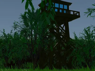 forest scene 3D model