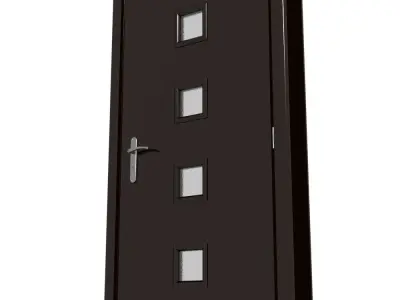 Plastic door 09 3D model