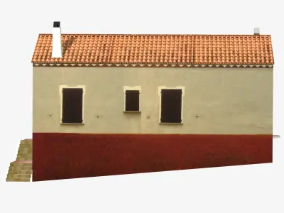 Village Home S-C-W Low-poly 3D model