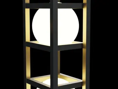 Lightica Designer Lamps set of 4 3D model