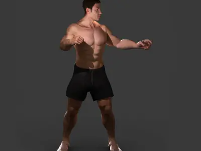 Full Human Body With Skeleton Collection Rigged 3D model