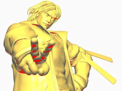 Ken Street Fighter 6 Win Pose 3D print model