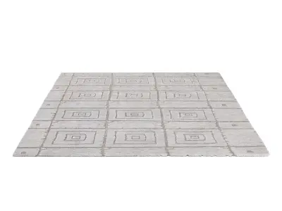 BELARI WOOL  SILK RUG 3D model