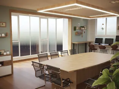 Conference table leisure table 3D model