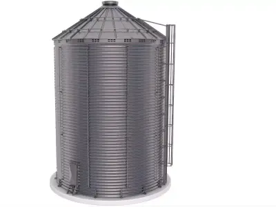 Grain Silo 3D model
