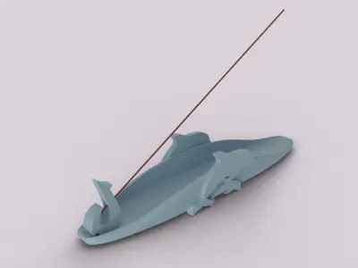 Decorative Incense Stick Holder V2 3D print model
