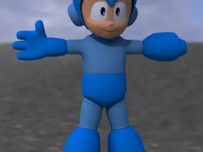 Classic Megadude - lowpoly 3D model