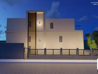 Modern villa exterior  3D model